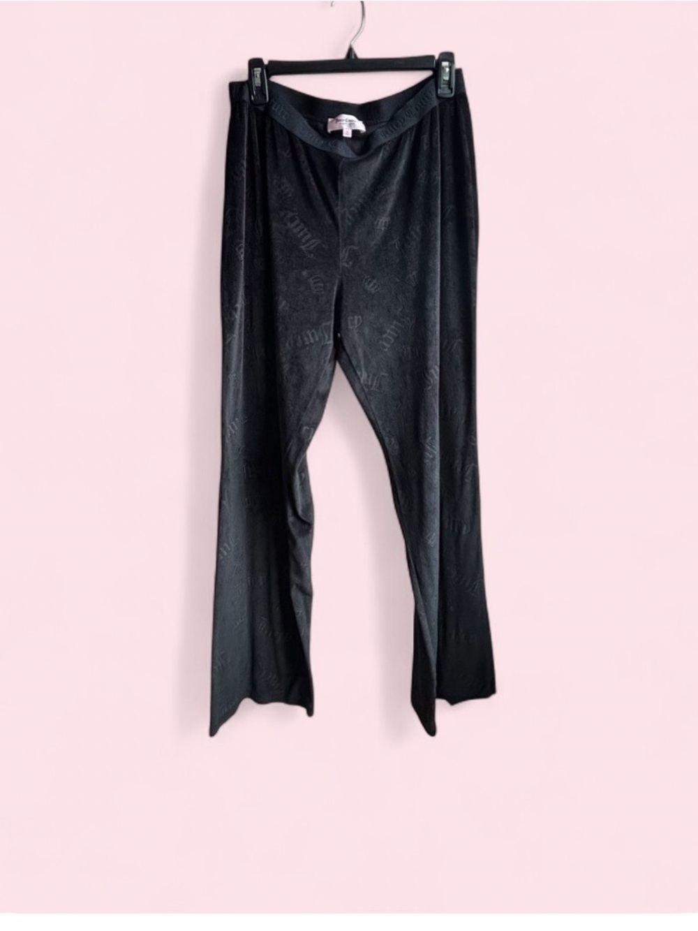 Juicy Couture Black Jacquard Logo Lounge Pants